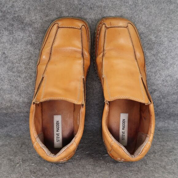 Steve Madden Shoes Mens 10 Slip On Loafer Classic Leather Casual Comfort Millen